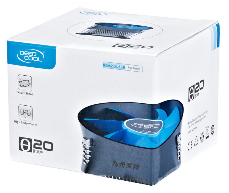 36485 Вентилятор S-1150/1155/1200 DeepCool THETA 20 3-pin 30dB Al 95W (вентиляторы и термопаста / Компьютеры, комплектующие) - It-monolit: компьютеры, и комплектующие.